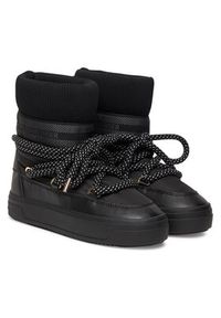 TOMMY HILFIGER - Tommy Hilfiger Śniegowce Snow Boot Water Repellent FW0FW09260 Czarny. Kolor: czarny. Materiał: materiał #7