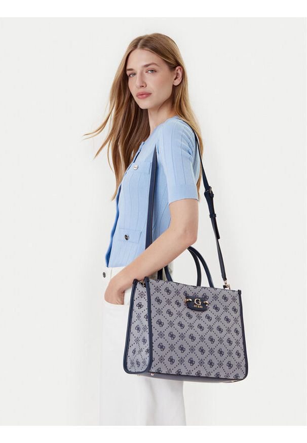 Guess Torebka Neda HWJP96 54220 Niebieski. Kolor: niebieski