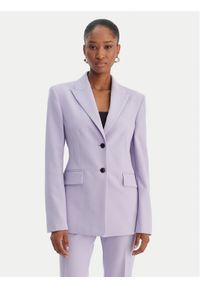 Hugo - HUGO Marynarka Asmalla-1 50533901 Granatowy Slim Fit. Kolor: niebieski. Materiał: syntetyk #1