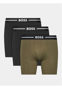 BOSS - Komplet 3 par bokserek Boss. Wzór: kolorowy