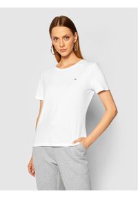 Tommy Jeans T-Shirt Tjw C Neck DW0DW09194 Biały Slim Fit. Kolor: biały. Materiał: bawełna