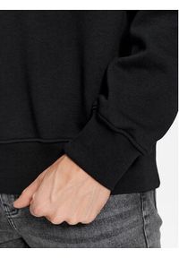 Karl Lagerfeld Jeans - KARL LAGERFELD Bluza Klj Stripe Logo Sweat 236D1855 Czarny Regular Fit. Typ kołnierza: dekolt w karo. Kolor: czarny. Materiał: bawełna
