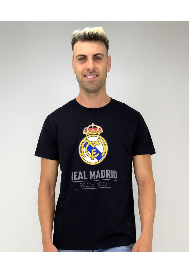 Real Madrid - Ulubiona czarna koszulka kibiców Realu Madryt. Kolor: wielokolorowy