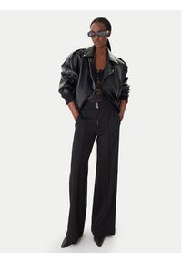 Patrizia Pepe Spodnie materiałowe 8P0813/A715 Czarny Wide Leg. Kolor: czarny. Materiał: wiskoza #4