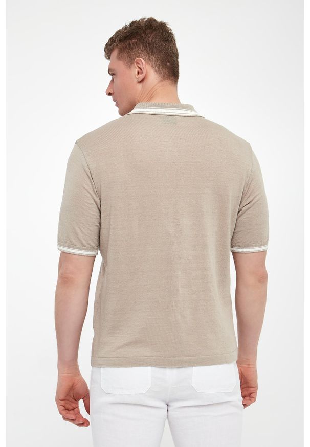 PAUL & SHARK - Polo męskie lniane PAUL&SHARK. Typ kołnierza: polo. Materiał: len