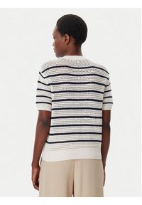 TOMMY HILFIGER - Tommy Hilfiger Sweter Pointelle WW0WW45950 Beżowy Regular Fit. Kolor: beżowy. Materiał: bawełna