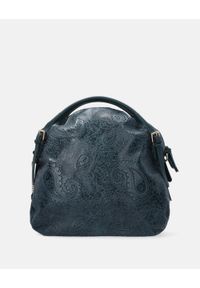 Venezia - NIEBIESKA TORBA Z KWIATOWYM WZOREM A-1262-Y CS BLUE. Kolor: niebieski. Wzór: kwiaty. Materiał: skórzane #1