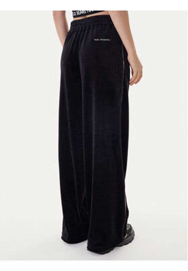 Karl Lagerfeld - KARL LAGERFELD Spodnie dresowe B1W10022 Czarny Regular Fit. Kolor: czarny. Materiał: syntetyk