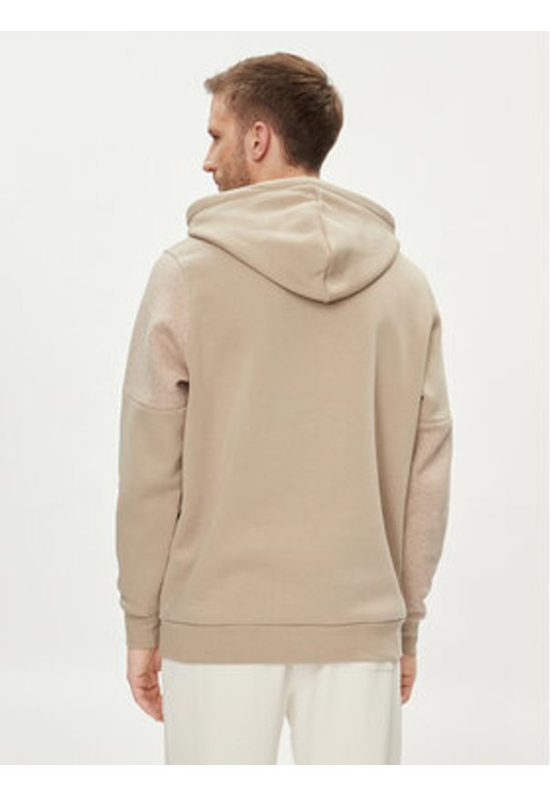 Under Armour Bluza techniczna Ua Essential Flc Blocked Hd 1383070-299 Khaki Loose Fit. Kolor: brązowy. Materiał: bawełna