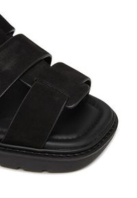 Calvin Klein Jeans Sandały Fisherman Hw Sandal Lth YW0YW01962 Czarny. Kolor: czarny. Materiał: skóra