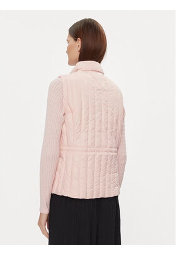 TOMMY HILFIGER - Tommy Hilfiger Bezrękawnik Feminine Lw Down Vest WW0WW40485 Różowy Slim Fit. Kolor: różowy. Materiał: syntetyk. Długość rękawa: bez rękawów