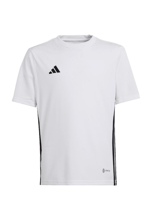 Adidas - Koszulka do piłki nożnej dla dzieci adidas Tabela 23 Jersey. Kolor: biały. Materiał: jersey
