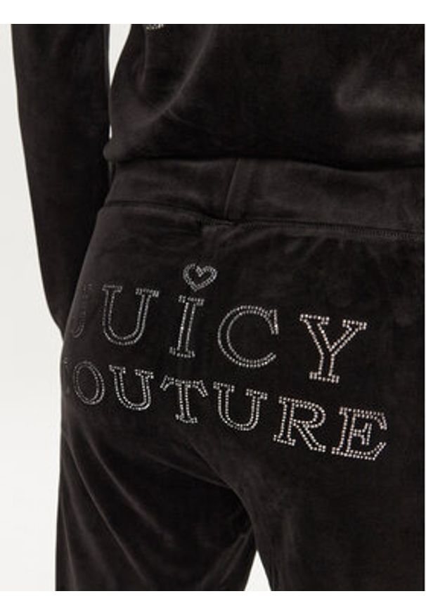 Juicy Couture Spodnie dresowe Regal Lisa JCBBJ224829 Czarny Flare Fit. Kolor: czarny. Materiał: syntetyk