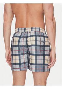 Barbour Szorty kąpielowe Staple Tartan MSW0065TN31 Szary Regular Fit. Kolor: szary. Materiał: syntetyk