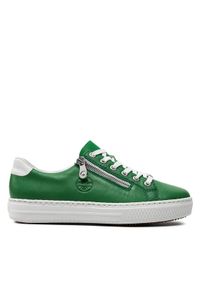 Rieker Sneakersy L59L1-52 Zielony. Kolor: zielony