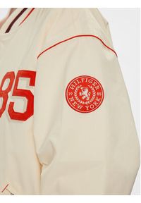 TOMMY HILFIGER - Tommy Hilfiger Kurtka bomber Baseball WW0WW40477 Beżowy Oversize. Kolor: beżowy. Materiał: syntetyk #4