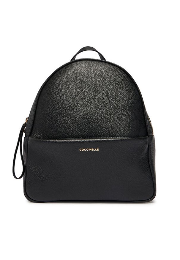 Coccinelle Plecak U45 Coccinellenory E1 U45 14 02 01 Czarny. Kolor: czarny. Materiał: skóra