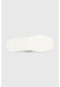 Lauren Ralph Lauren sneakersy skórzane Janson II kolor biały. Nosek buta: okrągły. Zapięcie: sznurówki. Kolor: biały. Materiał: skóra