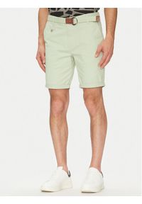 INDICODE Szorty materiałowe Inconor 70-060 Zielony Regular Fit. Kolor: zielony. Materiał: bawełna