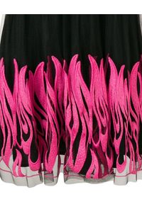 Pinko - PINKO - Sukienka z tiulem Chachacha. Kolor: czarny. Materiał: tiul. Długość rękawa: na ramiączkach. Wzór: haft, aplikacja. Typ sukienki: rozkloszowane. Styl: elegancki. Długość: mini #3