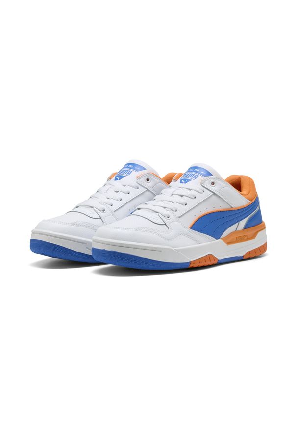 Puma - Sneakersy unisex Rebound Retro PUMA. Kolor: biały, pomarańczowy, niebieski, wielokolorowy, żółty. Materiał: syntetyk. Sport: koszykówka