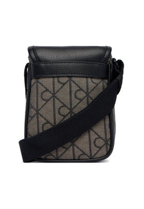 Calvin Klein Saszetka Mixed Emblem Aop LV04D3527G Beżowy. Kolor: beżowy. Materiał: materiał