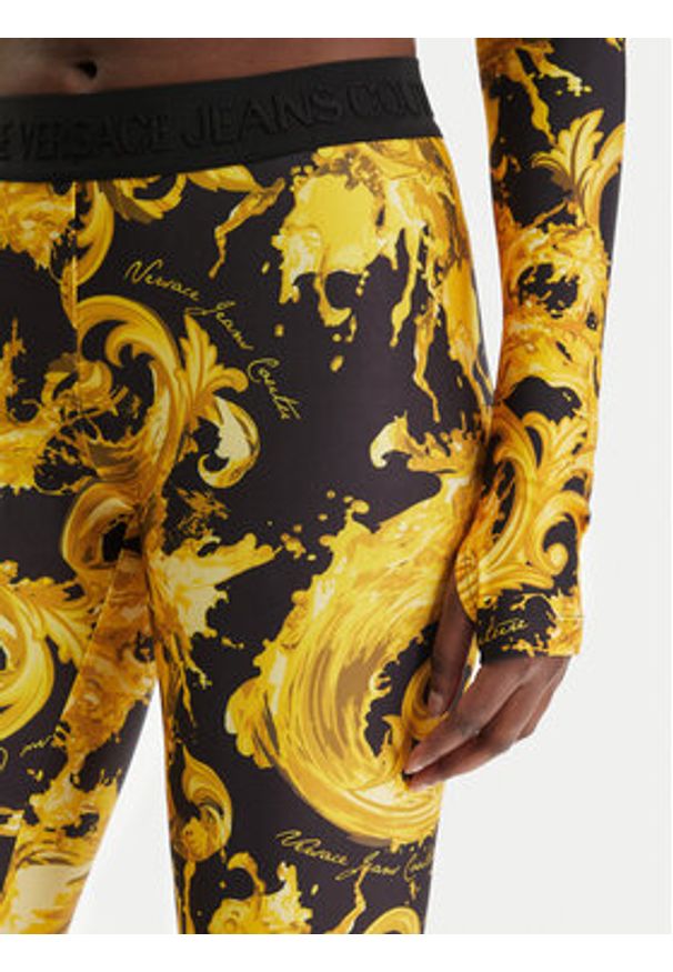 Versace Jeans Couture Kolarki 80HAC106 JS532 Czarny Slim Fit. Kolor: czarny. Materiał: syntetyk