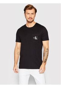 Calvin Klein Jeans T-Shirt J30J320936 Czarny Slim Fit. Kolor: czarny. Materiał: bawełna #4