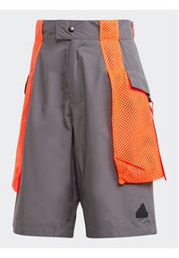 Adidas - adidas Szorty sportowe City Escape Premium Shorts IC3730 Szary Loose Fit. Kolor: szary. Materiał: syntetyk. Styl: sportowy