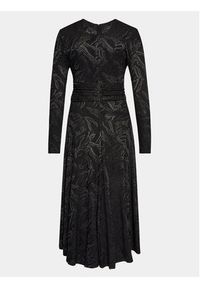 Nissa Sukienka codzienna RZ14523 Czarny Slim Fit. Okazja: na co dzień. Kolor: czarny. Materiał: wiskoza. Typ sukienki: proste. Styl: casual #7