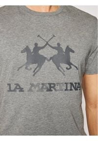 La Martina T-Shirt CCMR01 JS206 Szary Regular Fit. Kolor: szary. Materiał: bawełna #3