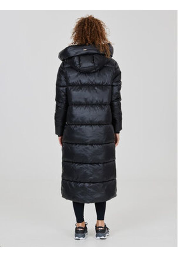 Athlecia Płaszcz zimowy Elly W Maxi Puffer EA233361 Czarny Regular Fit. Kolor: czarny. Materiał: syntetyk. Sezon: zima
