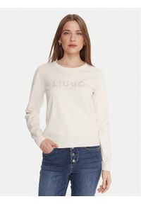 Liu Jo Sweter TF5248 MS63L Écru Regular Fit. Materiał: syntetyk