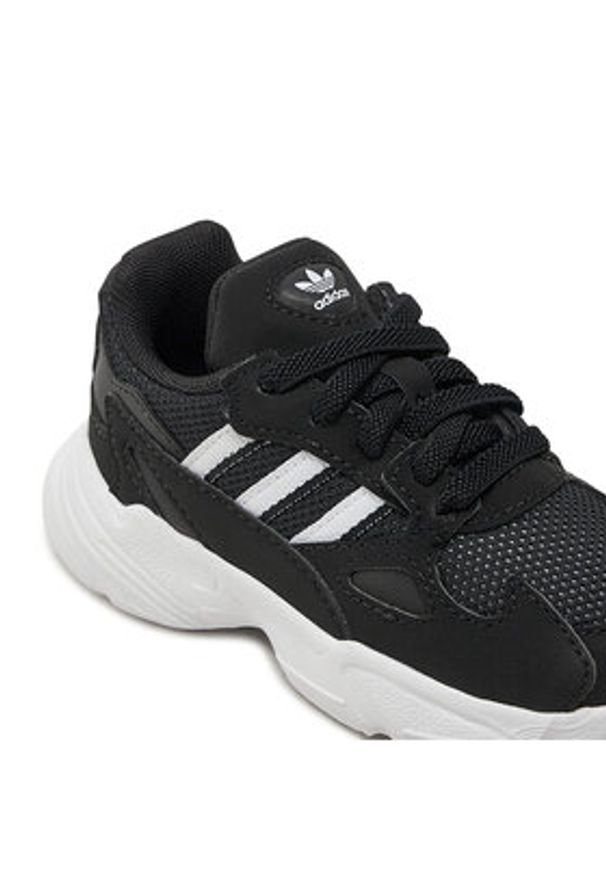 Adidas - adidas Sneakersy Falcon El I IF1100 Czarny. Kolor: czarny. Materiał: skóra