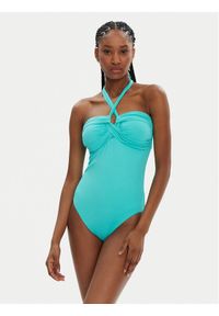 Seafolly Strój kąpielowy S. Collective 10271-942 Turkusowy. Kolor: turkusowy. Materiał: syntetyk #1