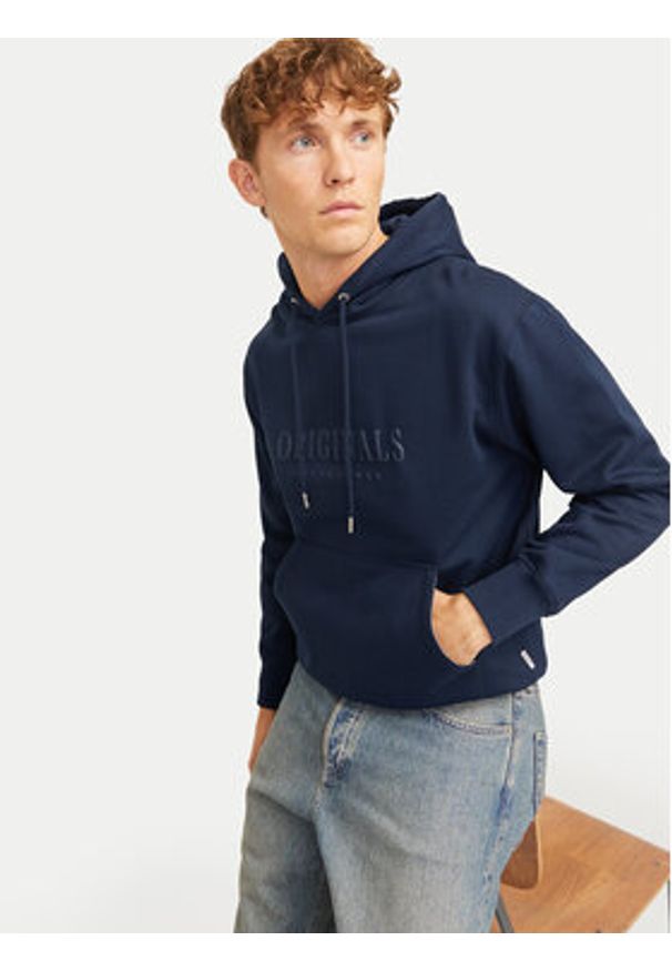 Jack & Jones Bluza Frederiksberg 12262811 Granatowy Regular Fit. Kolor: niebieski. Materiał: bawełna