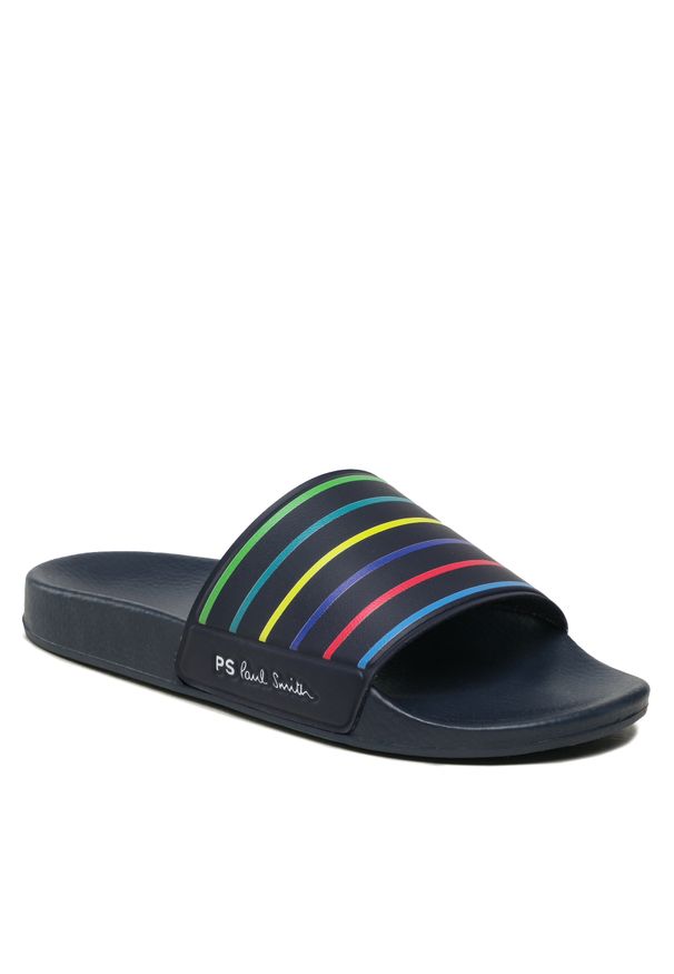 Klapki Paul Smith Nyro M2S-NYR09-KRUB Navy 49. Kolor: niebieski. Materiał: skóra