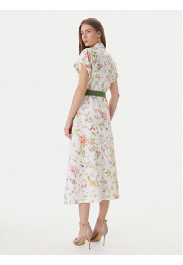 Luisa Spagnoli Sukienka koszulowa Pilea 543227 Écru Regular Fit. Materiał: bawełna. Typ sukienki: koszulowe