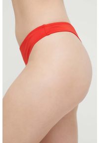 Calvin Klein brazyliany kąpielowe kolor czerwony. Kolor: czerwony. Materiał: włókno, dzianina, materiał #3