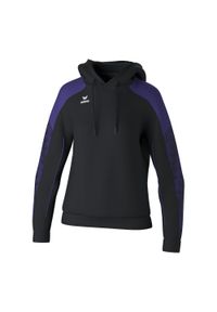 ERIMA - Bluza damska z kapturem Erima Evo Star. Typ kołnierza: kaptur. Kolor: fioletowy, wielokolorowy, czarny. Materiał: materiał, polar. Długość rękawa: raglanowy rękaw. Sezon: zima #1