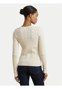 Lauren Ralph Lauren Sweter 200932223002 Écru Slim Fit. Materiał: bawełna #5