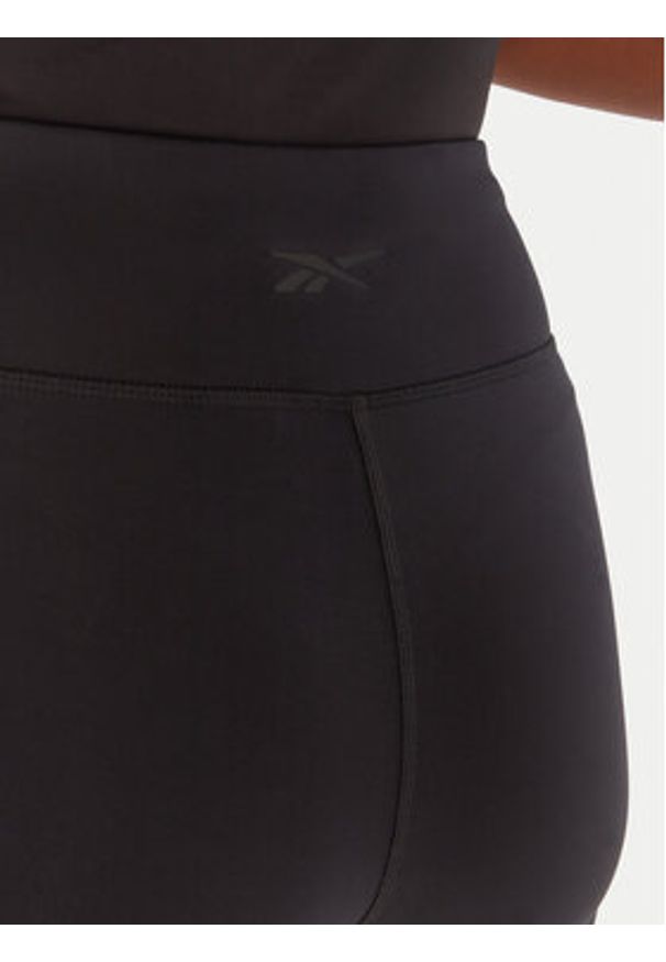 Reebok Legginsy RK25185CCW Czarny Slim Fit. Kolor: czarny. Materiał: syntetyk