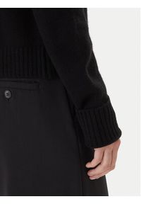 KAOS Sweter RI1KT018 0001 Czarny Regular Fit. Kolor: czarny. Materiał: wełna #4