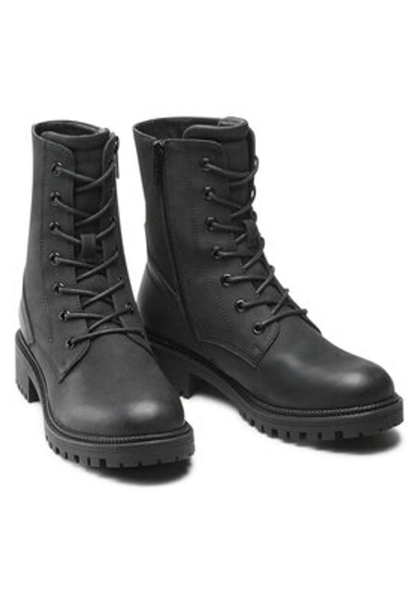 Clara Barson Trapery WS5600-09 Czarny. Kolor: czarny. Materiał: skóra