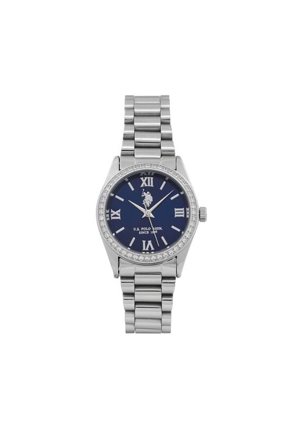 U.S. Polo Assn. Zegarek Melanie USP8460BL Srebrny. Kolor: srebrny