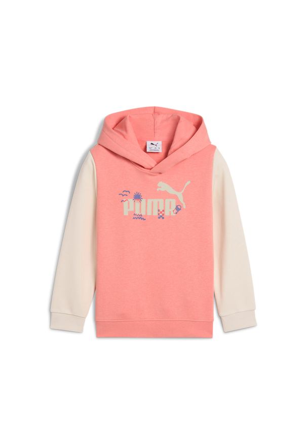 Bluza z kapturem dla dzieci Puma Sandy Adventures. Typ kołnierza: kaptur. Kolor: różowy