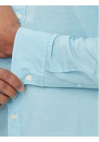 Lee Koszula Patch 112349050 Niebieski Regular Fit. Kolor: niebieski. Materiał: len #3