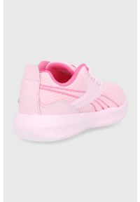 Reebok Buty dziecięce H67435 kolor różowy. Nosek buta: okrągły. Zapięcie: sznurówki. Kolor: różowy. Materiał: guma #5