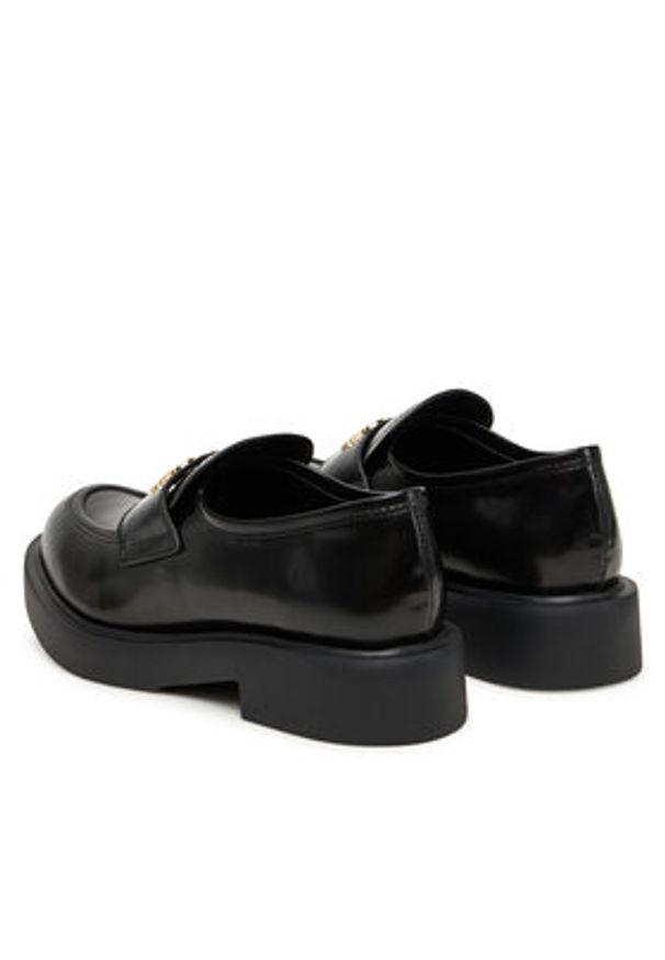Love Moschino - LOVE MOSCHINO Loafersy JA10404G1NJD000041 Czarny. Kolor: czarny. Materiał: skóra
