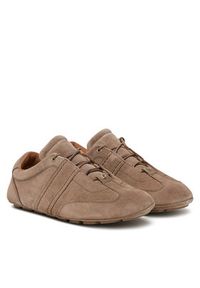 BOSS Sneakersy Roxanne 50547962 Brązowy. Kolor: brązowy. Materiał: skóra